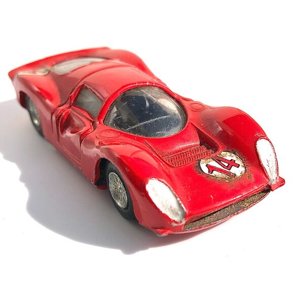 Vintage Speedy Ferrari 330 P4 no 803 Red Race Car Diecast Model Made in Italy - Picture 2 of 13